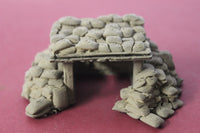 1-87TH SCALE 3D PRINTED SANDBAG GUN BUNKER