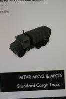 1-50TH SCALE 3D PRINTED U.S. ARMY MK 23 STANDARD CARGO TRUCK DESIGN AND 1 PRINT EACH