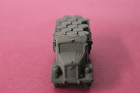 1-87TH SCALE 3D PRINTED WWII GERMAN OPEL BLITZ 1.5 TON TRUCK WITH FUEL BARRELS