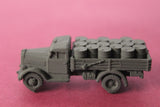 1-87TH SCALE 3D PRINTED WWII GERMAN OPEL BLITZ 1.5 TON TRUCK WITH FUEL BARRELS