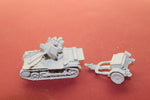 1-87TH SCALE 3D PRINTED WW II GERMAN FLAKPANZER I UNPACKED WITH TRAILER