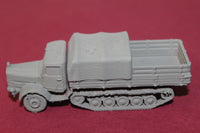 1-87TH SCALE 3D PRINTED WW II GERMAN MERCEDES L4500R MAULTIER LATE HALF CLOSED