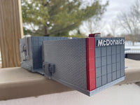 1-160TH N SCALE 3D PRINTED MODERN MCD'S RESTAURANT