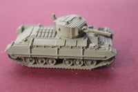 1-72ND SCALE 3D PRINTED WW II BRITISH VALENTINE I MKIII WITH SKIRTS