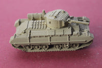 1-87TH SCALE 3D PRINTED WW II BRITISH VALENTINE II MKIII WITH FUEL TANK, SKIRTS