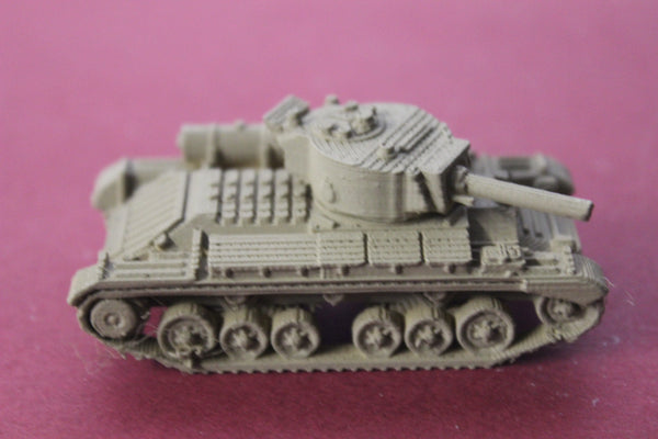 1-87TH SCALE 3D PRINTED WW II BRITISH VALENTINE III MKIII WITH FUEL TANK