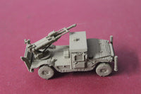 1-87TH SCALE 3D PRINTED U.S. ARMY HUMVEE WITH MOUNTED HAWKEYE 105MM HOWITZER