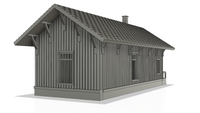 1-160TH N SCALE 3D PRINTED CHICAGO, BURLINGTON & QUINCY FREIGHTHOUSE OREGON, ILLINOIS