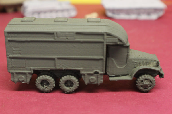 1-87TH SCALE 3D PRINTED WW II RED CROSS MOBILE CANTEEN