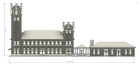 1/160TH  N SCALE BUILDING  3D PRINTED MILWAUKEE ROAD DEPOT, MISSOULA, MONTANA KIT