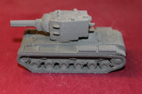 1/87TH SCALE 3D PRINTED WW II RUSSIAN KLIMENT VOROSHILOV TANK KV-2