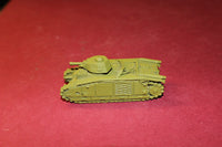 1/72ND SCALE 3D PRINTED WW II FRENCH CHAR B1 MEDUIM TANK